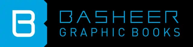 Horizontal basheer-graphics-logo with a blue 'B' icon and teal typography.