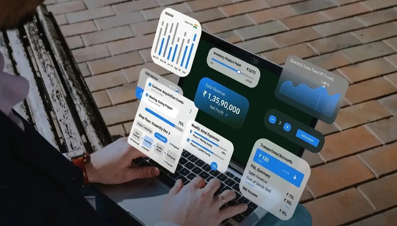 cloud-based-erp-software dashboard showing secure on-premises deployment options and infrastructure configuration panel.