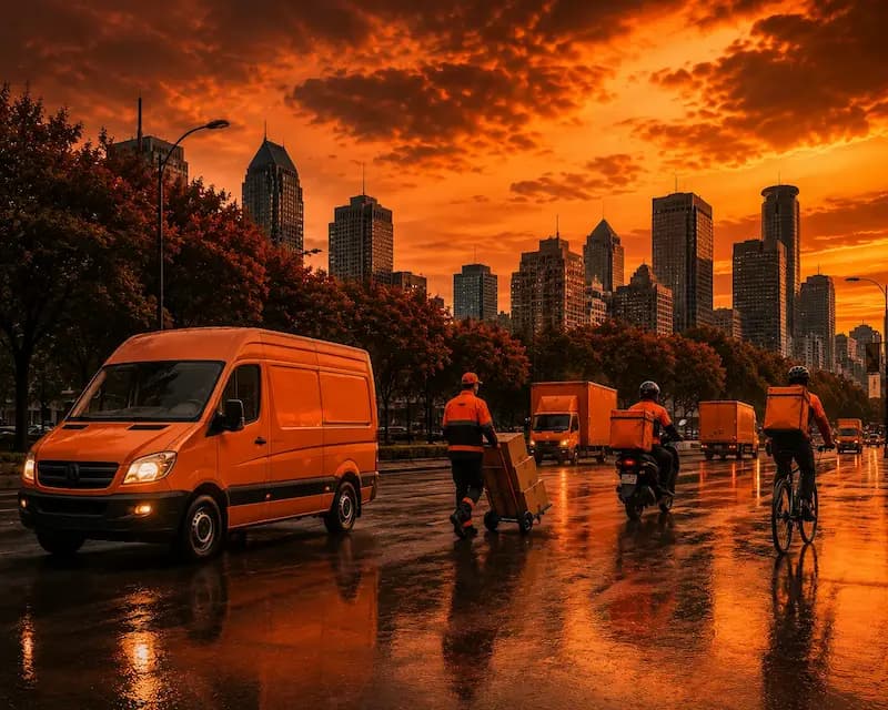 fleet management solution for last-mile delivery fleets with live GPS tracking, driver monitoring, and delivery optimization.