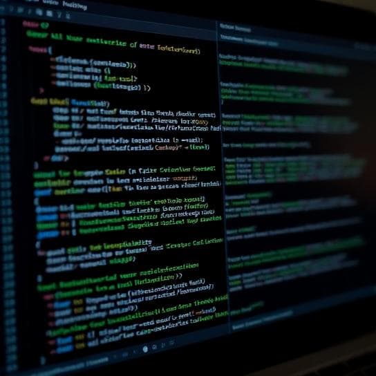 Embedded software code displayed on screen for iot hardware development.