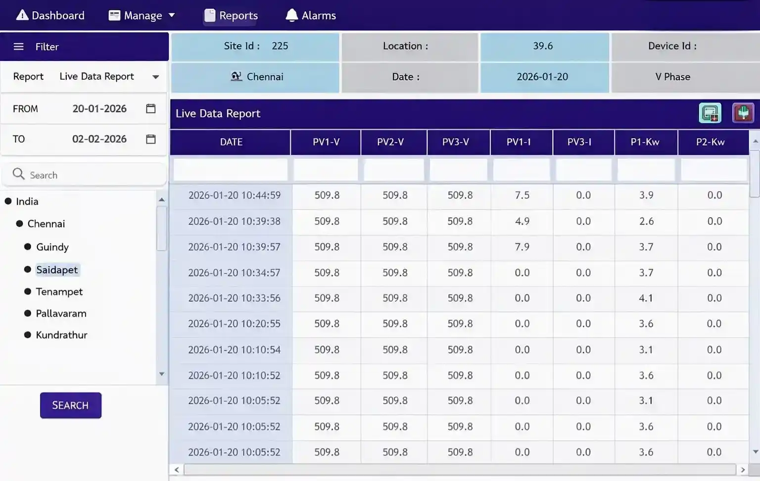 Solar Monitoring System