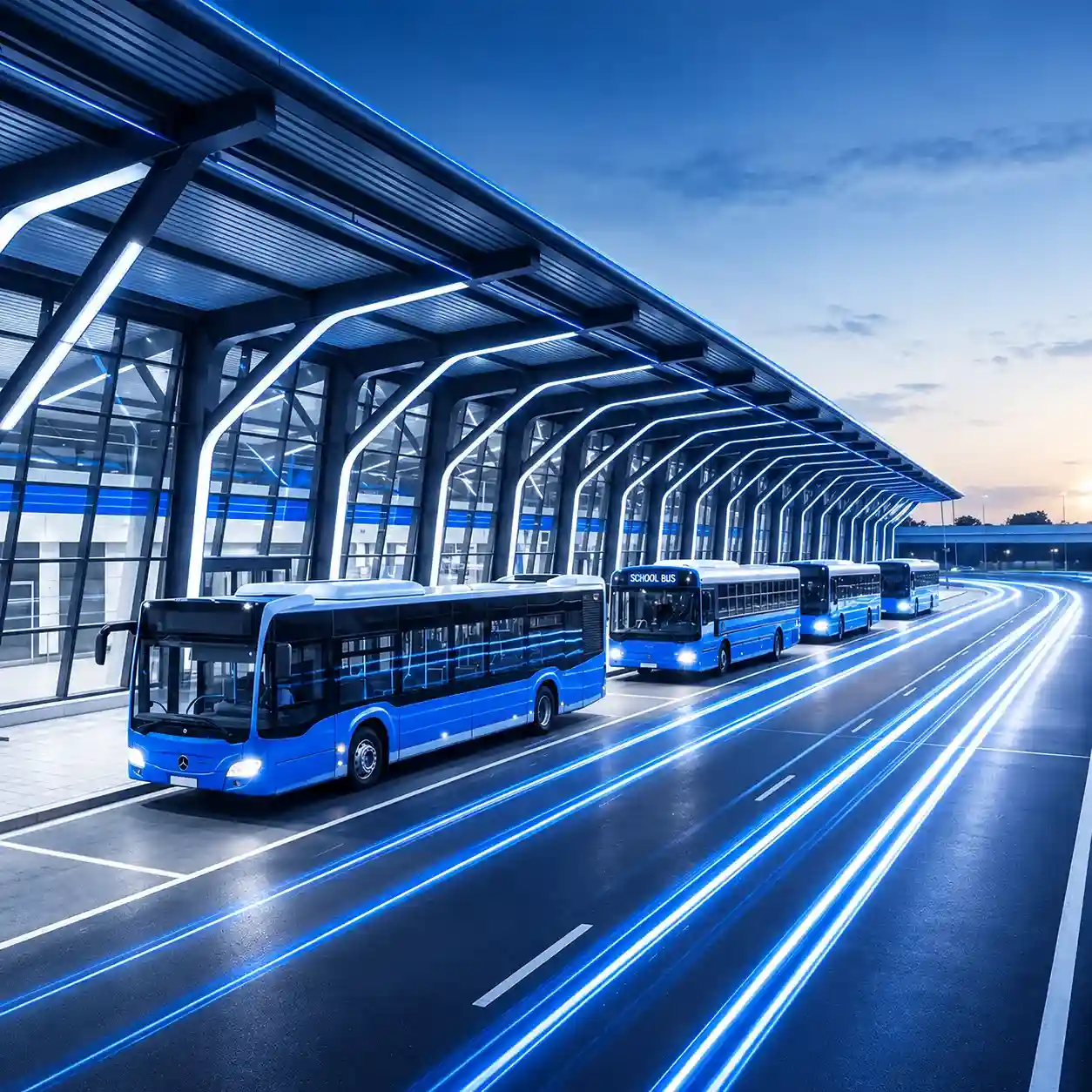 GPS tracking system for public transport operators