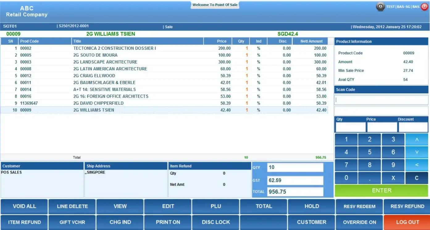 POS billing dashboard powered by cloud computing architecture for retail management.