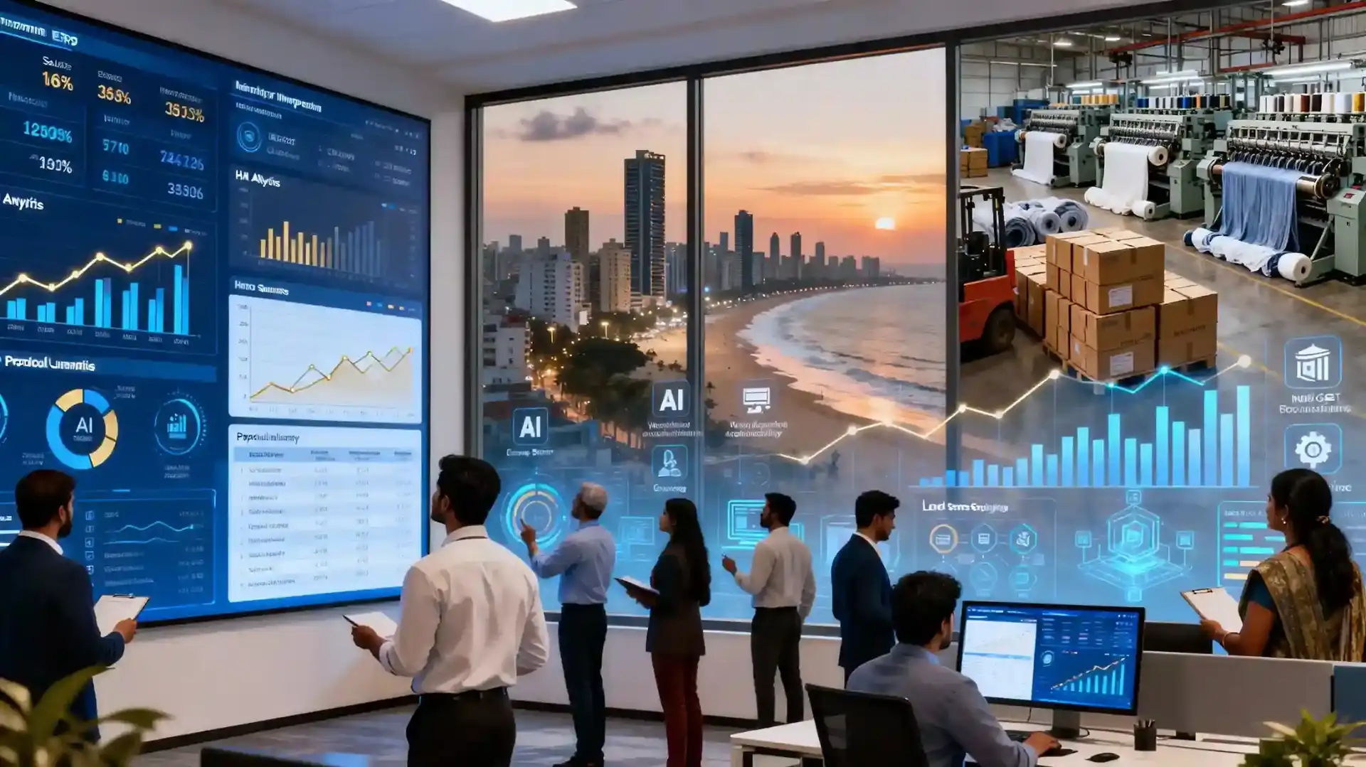 EI-BOSS ERP CRM Dashboard showcasing analytics