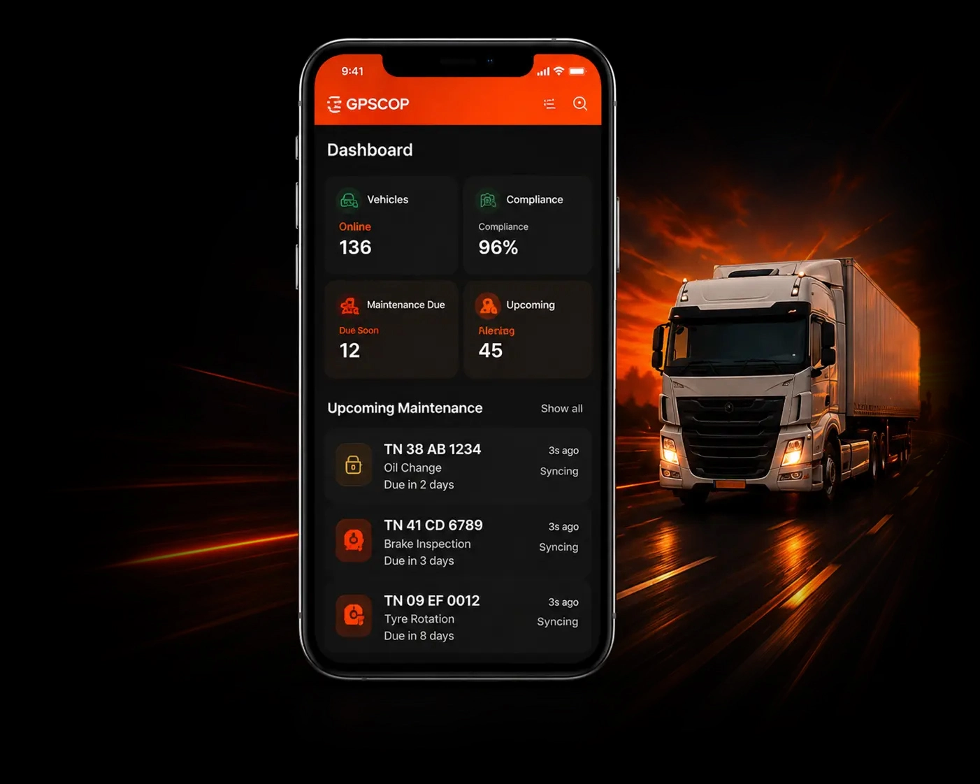 Fleet management mobile application
