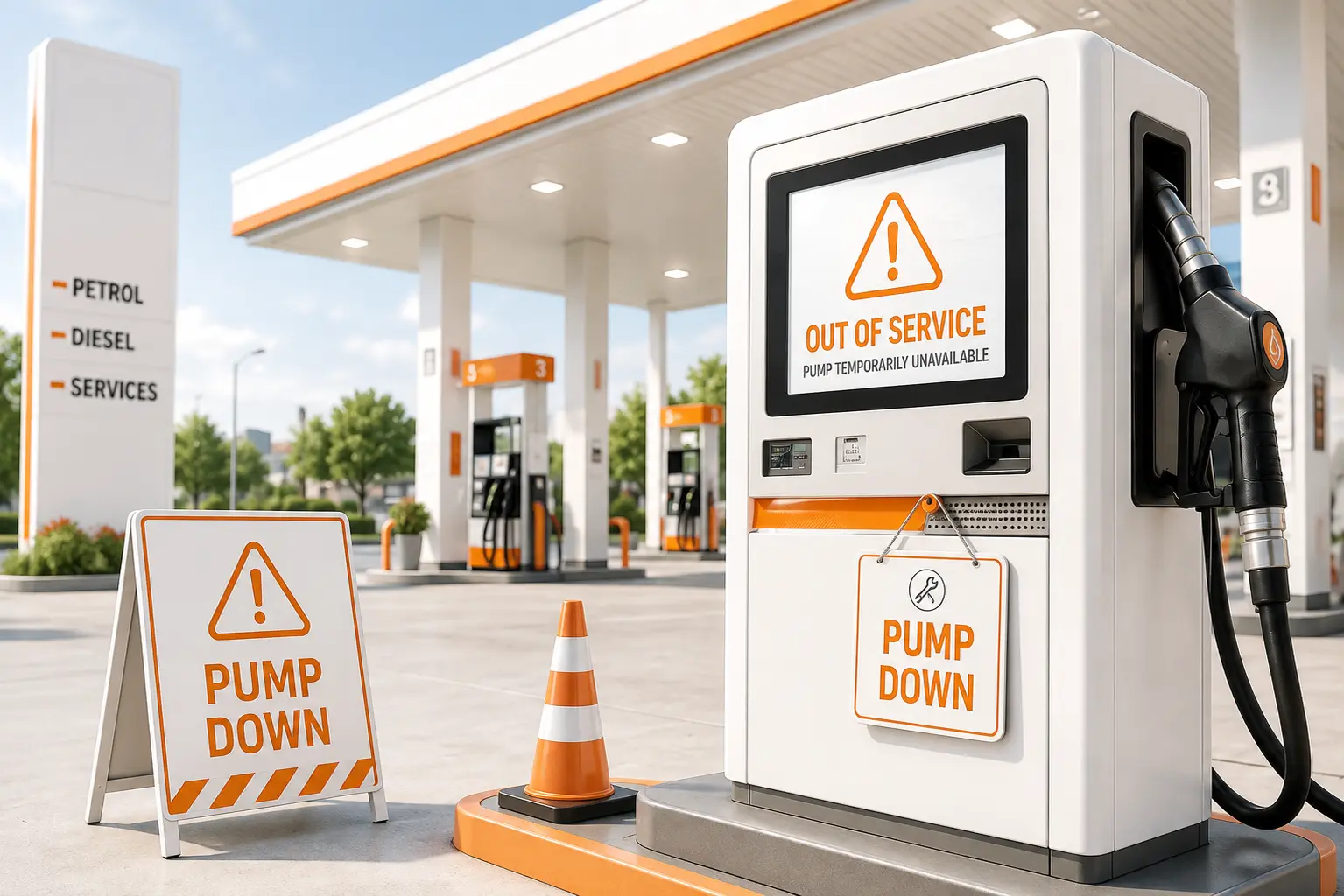 Fuel pump monitoring system for downtime detection