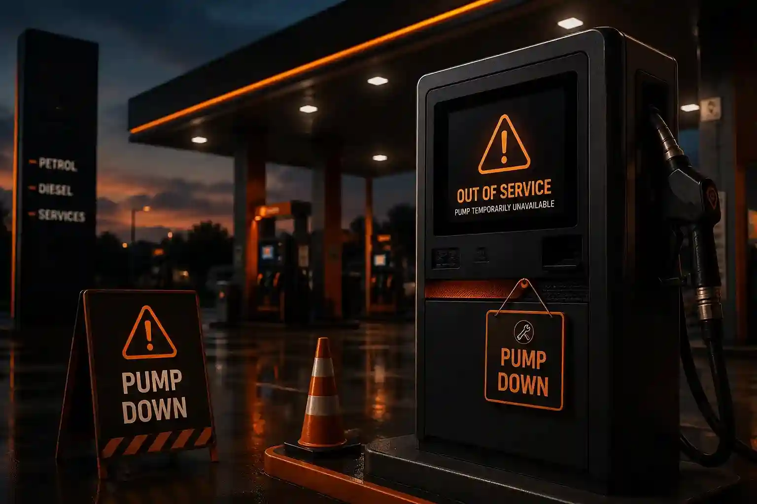 Fuel pump monitoring system for downtime detection