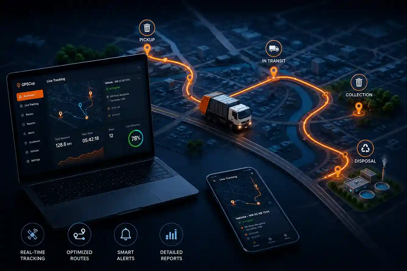 Real-time waste management system for efficient collection monitoring