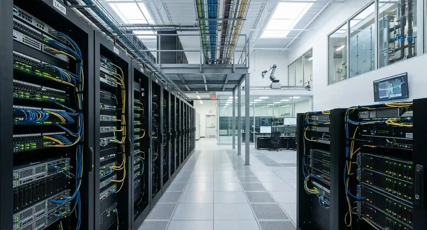 Data center environment monitoring system for real-time temperature, humidity, and server room performance management