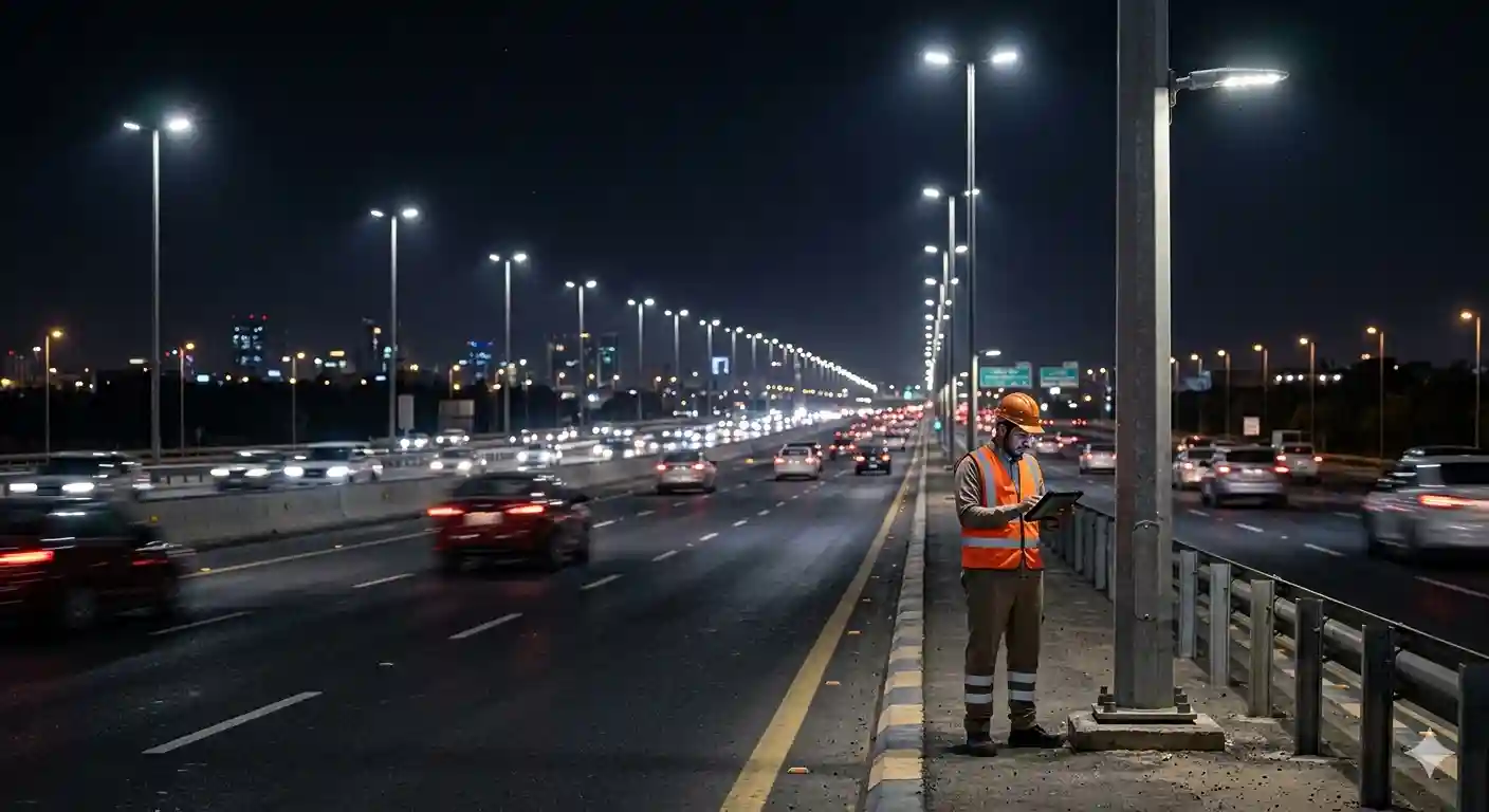 LED street light monitoring system KSA