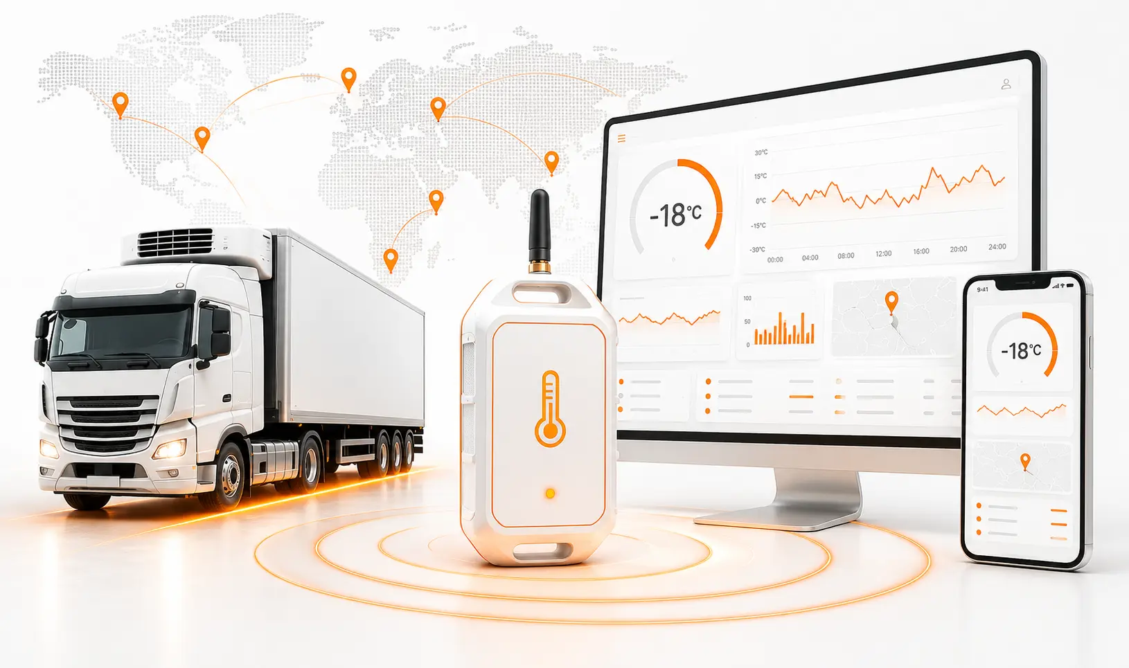 Temperature monitoring software for real-time sensor tracking 