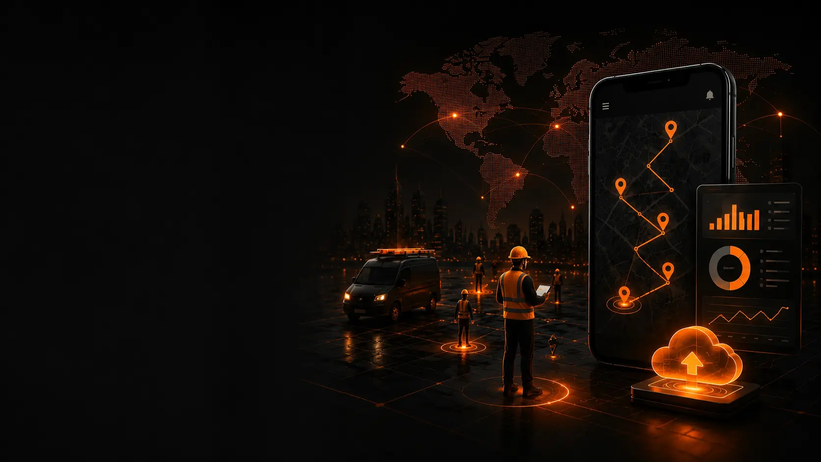 Mobile workforce tracking solution for field employees