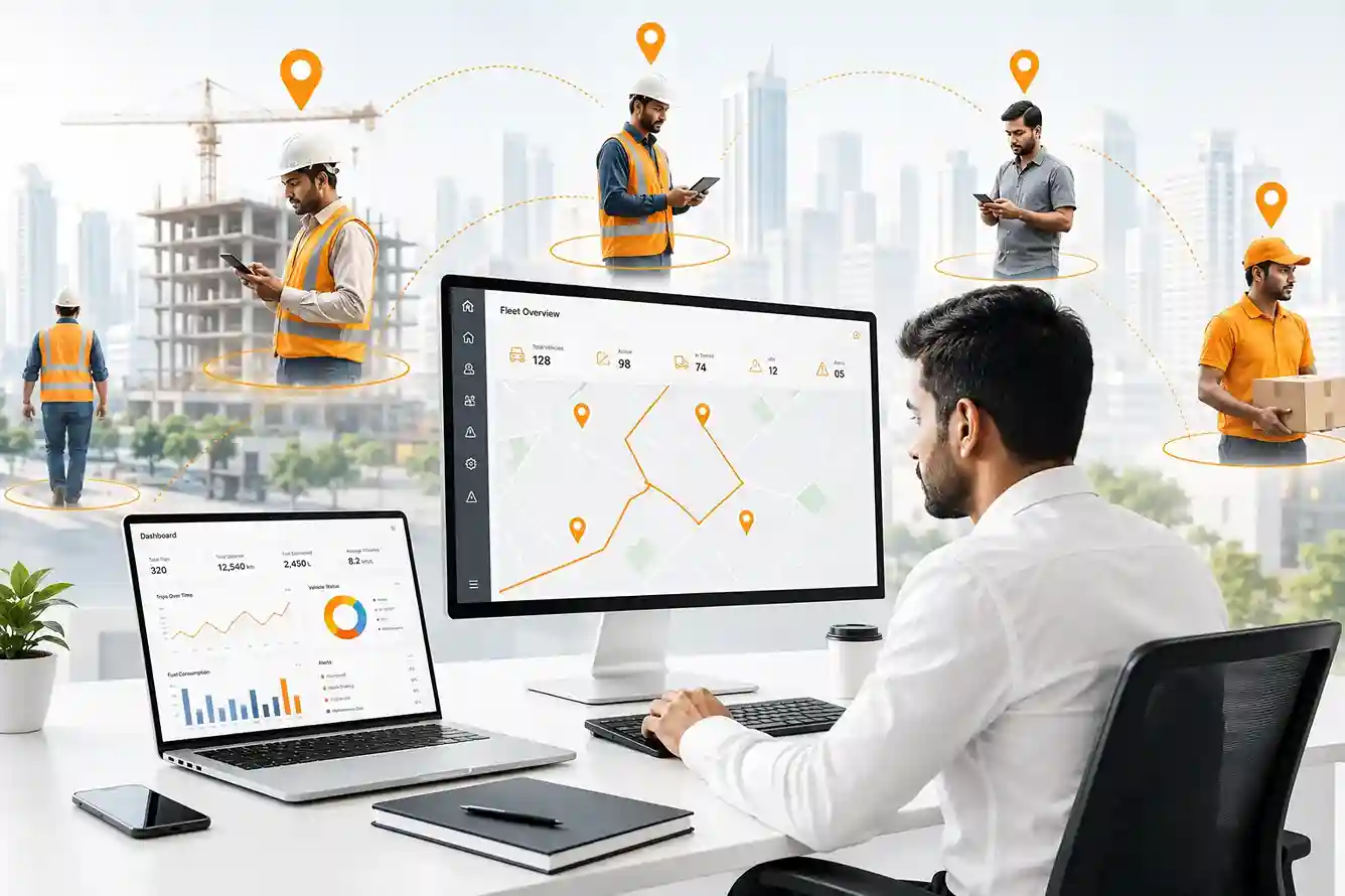 Workforce tracking software for intelligent field employee management
